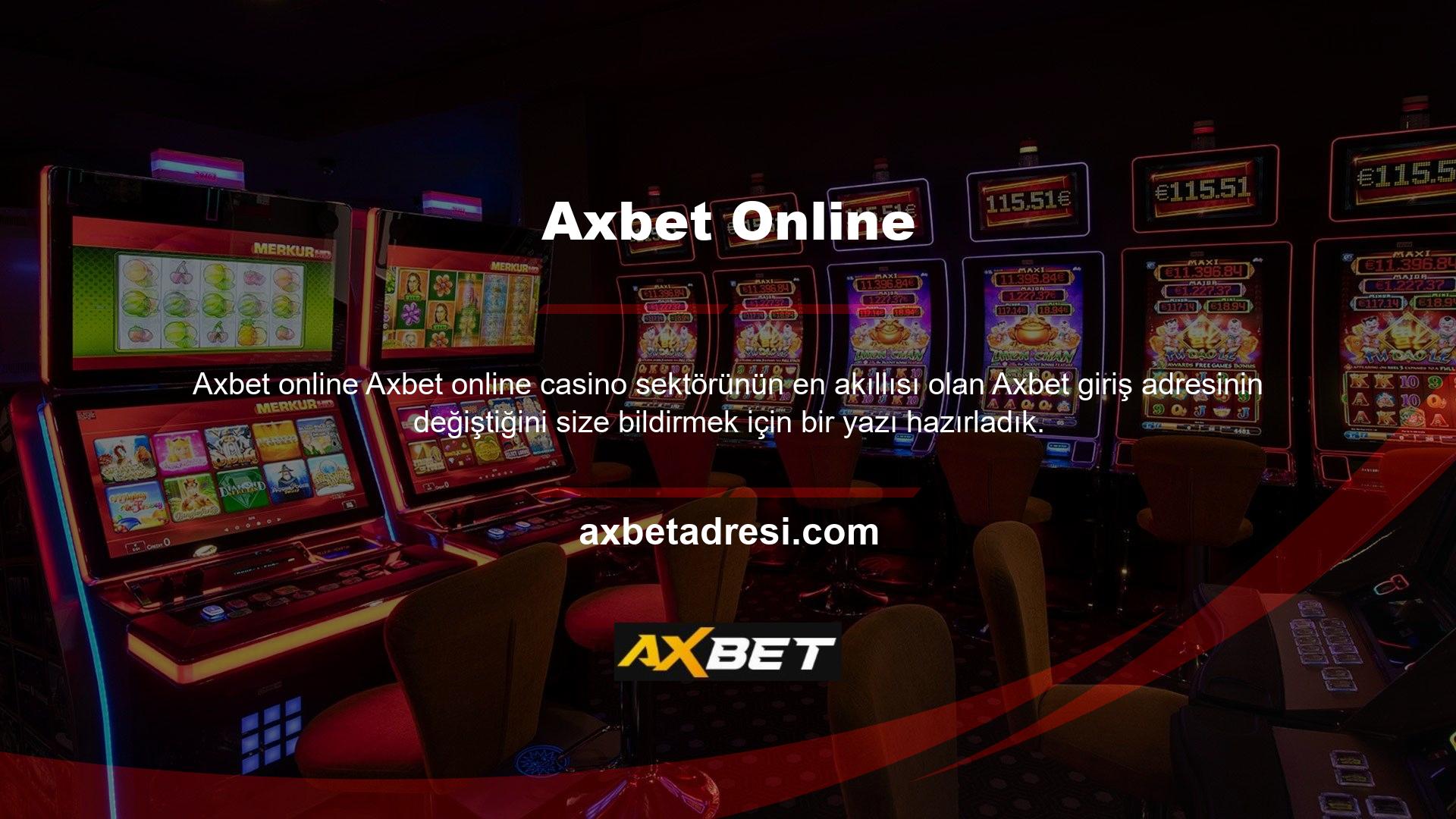 Bu makale, Axbet oturum açma adresinin neden değiştiğini ve casinonunun web sitesindeki ayrıntıları açıklamaktadır