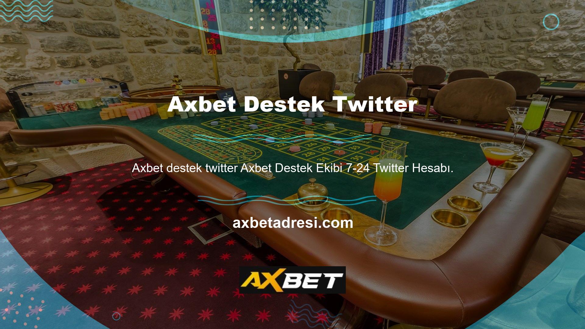 Sitenin özellikleri hakkında her şeyi bulmak için Axbet 24-7 Axbet destek ekibi 7-24 7-24 Twitter hesabının desteğinden canlı yardım alın